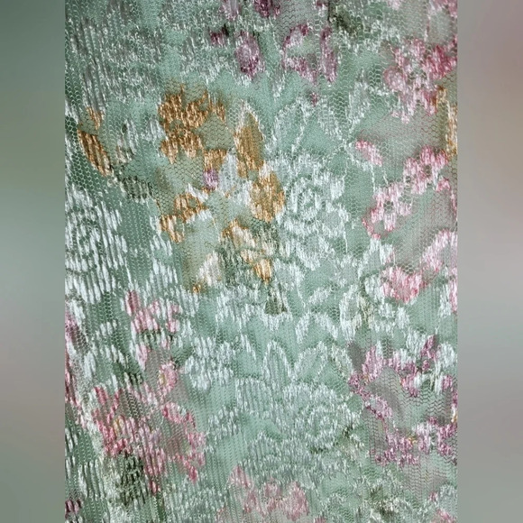 Vintage 90s Y2K Ronni Nicole by Ouida Multi Color Floral Textured Dress … - Picture 5 of 9